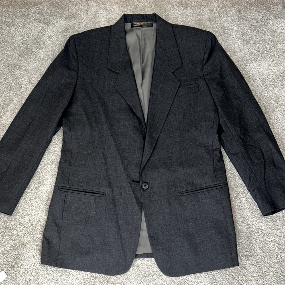Brooks Brothers 100% Pure Wool Men’s Gray Sport Jacket/Blazer Size 40R - Picture 3 of 7
